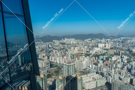 Panorama view of north east side of Kowloon