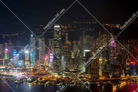 Night View of Central in Hong Kong Island No.2