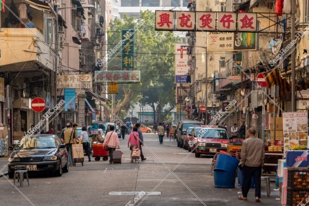 View of Temple Street, Yau Ma Tei, No.7