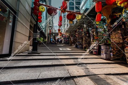 View of Pottinger Street, Central, No.1