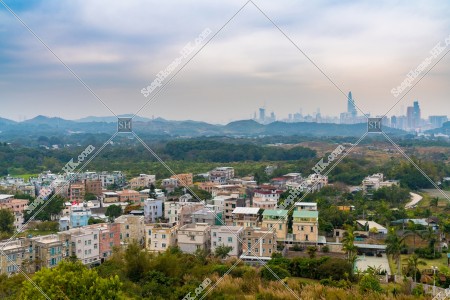 Residential area and natural scenery, Ping Yeung,