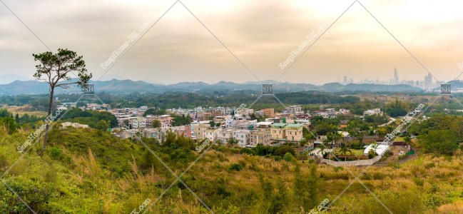 Panoramatic view, Residential area and natural scenery, Ping Yeung, No.2