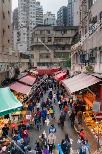 View of shops in Wan Chai Road, Wan Chai