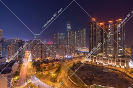Night View of Yau Ma Tei to West Kowloon, No.1