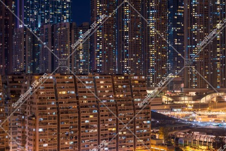 Night View of Yau Ma Tei to West Kowloon, No.4
