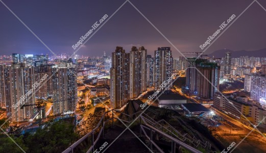 Night view of Kowloon Bay to Ngau Chi Wan, No.1