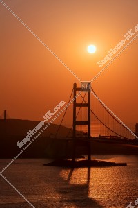 Sunset view of Tsing Ma Bridge, No.2
