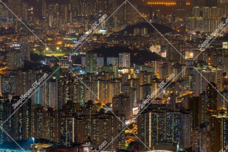 Night view of Hong Kong from Kowloon Peak, No.5