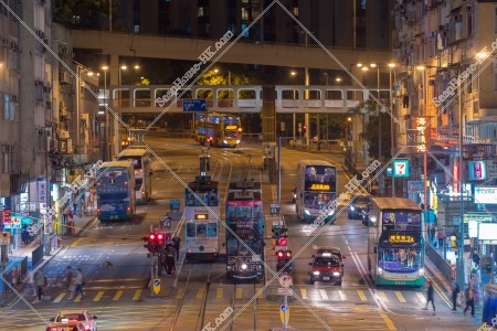 Night view of Shau Kei Wan Road, Sai Wan Ho, No.4