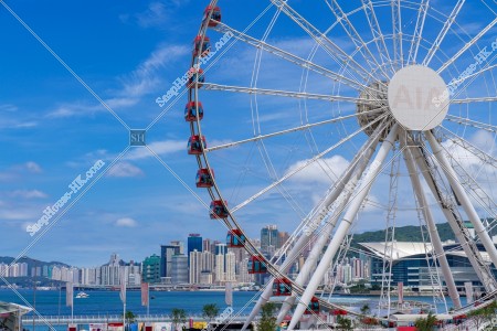 View of the Hong Kong Observation Wheel and the buildings at North Point, No.1
