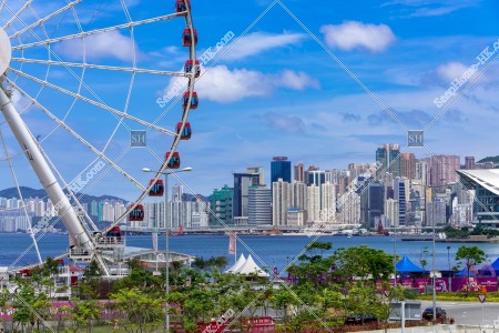 View of the Hong Kong Observation Wheel and the buildings at North Point, No.3