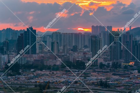 Evening scene of Kowloon, No.1