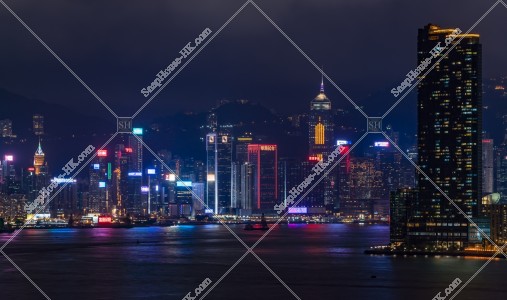 Night View of Wan Chai