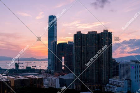 Evening scene of West Kowloon, No.5