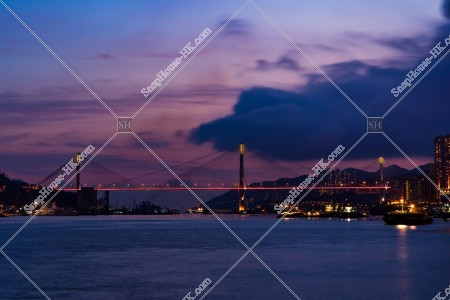 Night view of Ting Kau Bridge, No.1