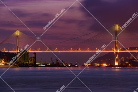Night view of Ting Kau Bridge, No.3