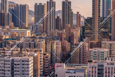 View of Sham Shui Po in the the evening, No.2