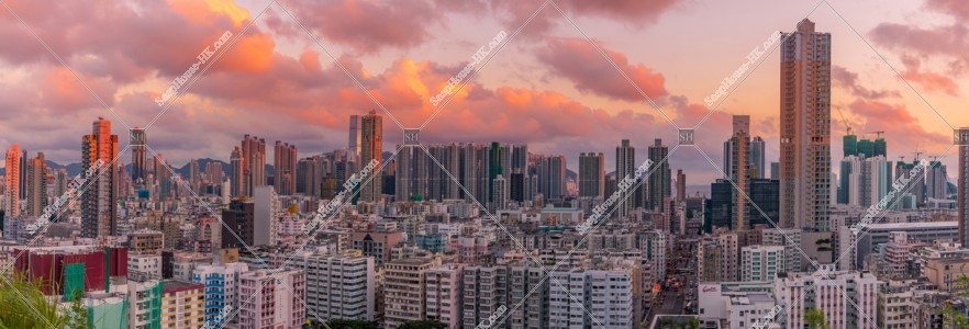 View of Sham Shui Po in the the evening, No.11