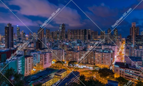 Night view of Sham Shui Po, No.10