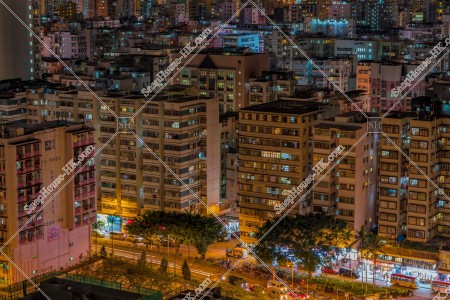 Night view of Sham Shui Po, No.17