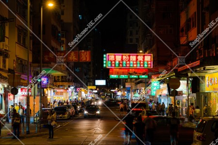Sceneof Sham Shui Po at night, No.1