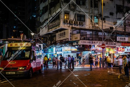 Sceneof Sham Shui Po at night, No.3
