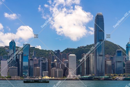 View of  the high-rise buildings of Central and Star Ferry, No.1