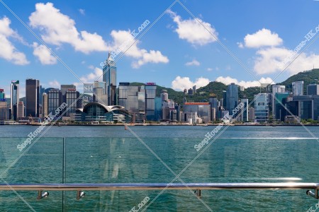 Skyline view of Wan Chai from Tsim Sha Tsui, No.1