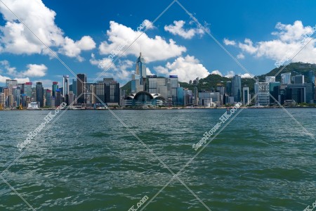 Skyline view of Wan Chai from Tsim Sha Tsui, No.4