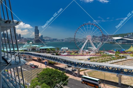 The Hong Kong Observation Wheel and Central Ferry Piers, Central, No.1