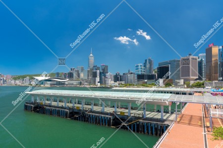 The Hong Kong Observation Wheel and  buildings of Admiralty to Wan Chai, No.1