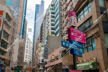 Signboard and the cityscape, Sheung Wan, No1