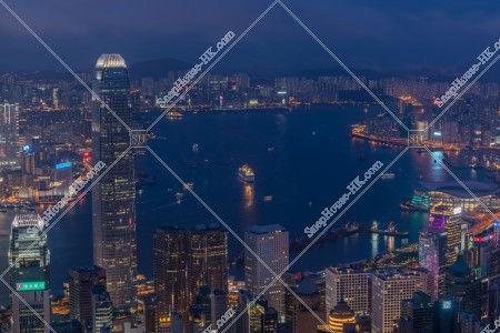 View of Victoria Harbour and ifc2, No.1