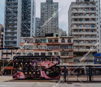 Hong Kong Tramways at Quarry Bay, No.3