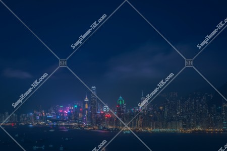 Night View of Hong Kong Island