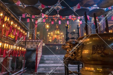 Interior of Man Mo Temple, Sheung Wan, No.1