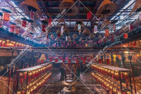 Interior of Man Mo Temple, Sheung Wan, No.11