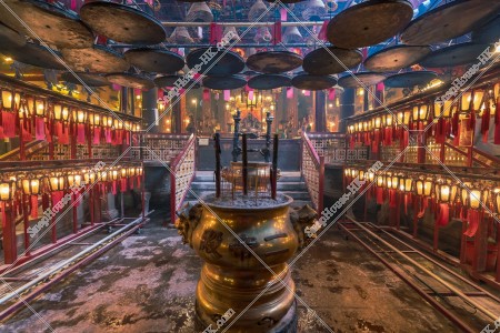 Interior of Man Mo Temple, Sheung Wan, No.13