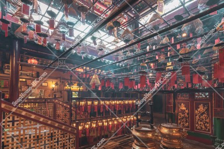 Interior of Man Mo Temple, Sheung Wan, No.19