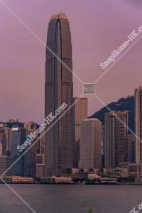 Evening scene of high-rise buildings at Central, No.7