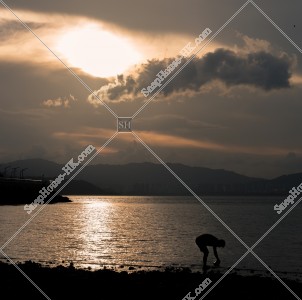 Evening view of Wu Kai Sha Beach, No.2