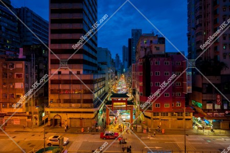 View of Temple Street Night Market, Jordan, No.5