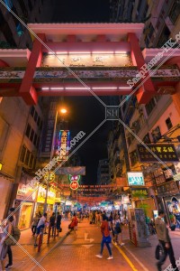 The gate of Temple Street at night, Jordan, No.4