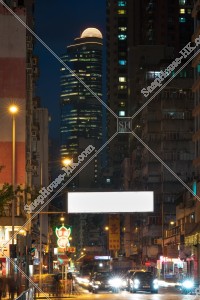 Street view of Shanghai Street at night, Yau Ma Tei