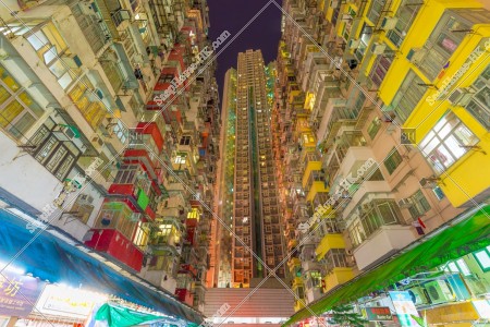 Night view of Monster Building at Quarry Bay, No.4