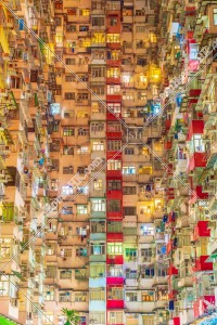 Night view of Monster Building at Quarry Bay, No.12