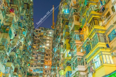 Night view of Monster Building at Quarry Bay, No.20