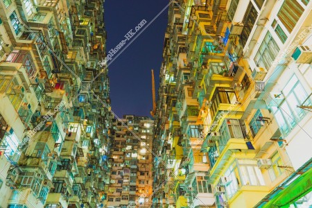 Night view of Monster Building at Quarry Bay, No.24