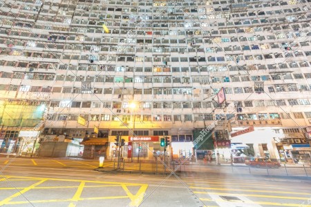 Night view of Monster Building at Quarry Bay, No.27