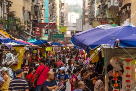 Street view  of Fa Yuen Street in the evening, Mong Kok, No.7